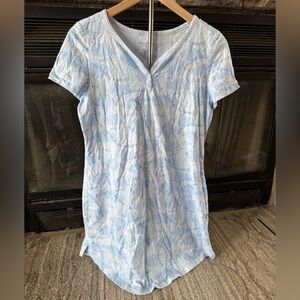 Croft & Barrow Light Blue Short Sleeve Nightgown